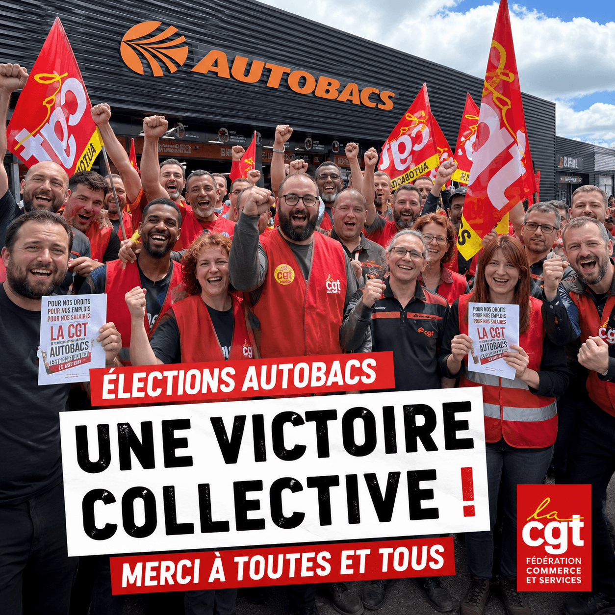 Victoire éclatante de la CGT aux élections professionnelles chez Autobacs