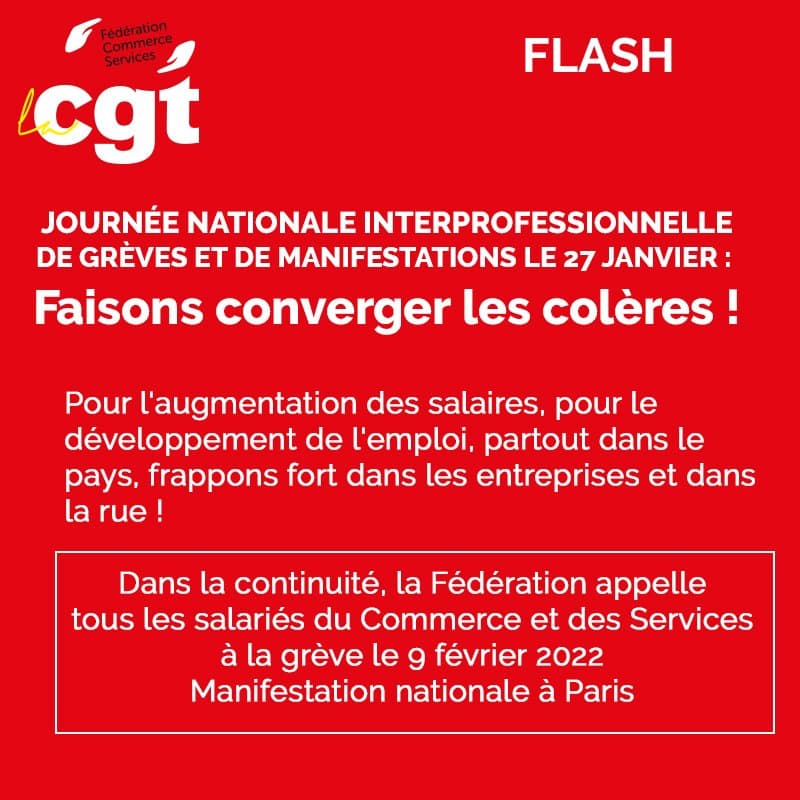 Journée nationale de grèves : convergeons pour nos salaires !