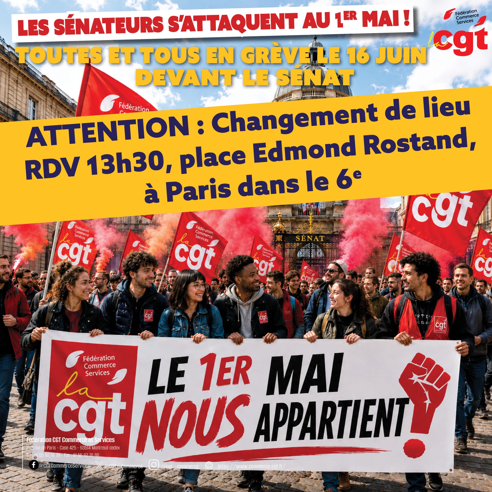 16 juin 2026 : ATTENTION : Changement de lieu