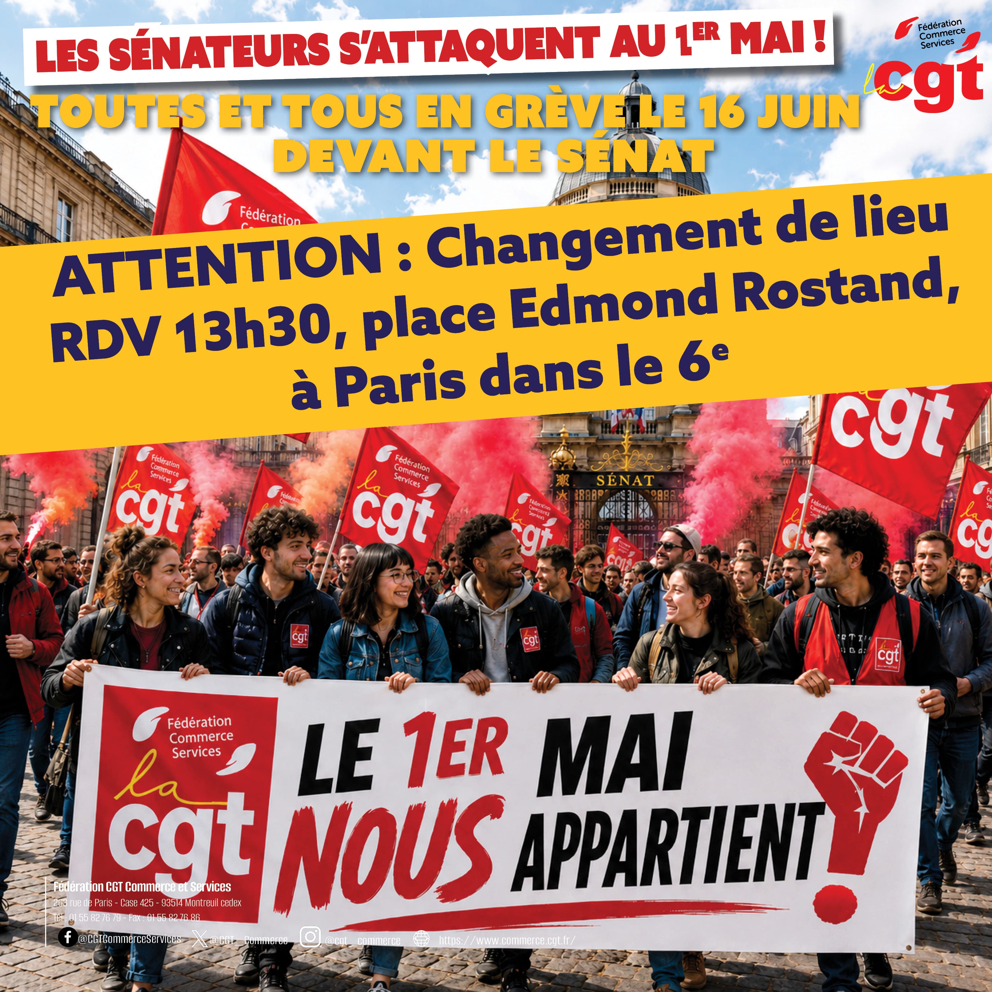 16 juin 2026 : ATTENTION : Changement de lieu