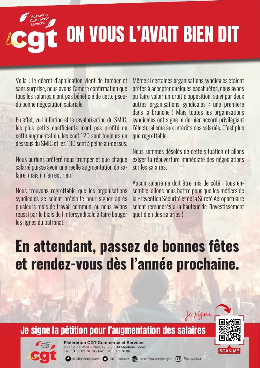 Salaires : on vous l'avait bien dit !