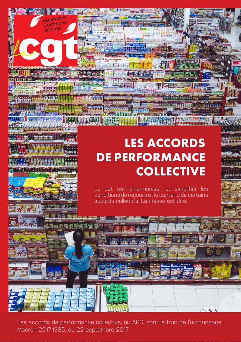 Les accords de performance collective