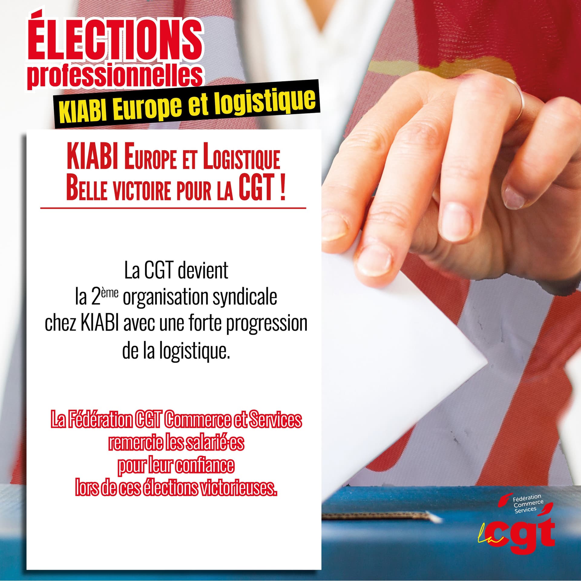 CGT devient 2e organisation syndicale chez Kiabi