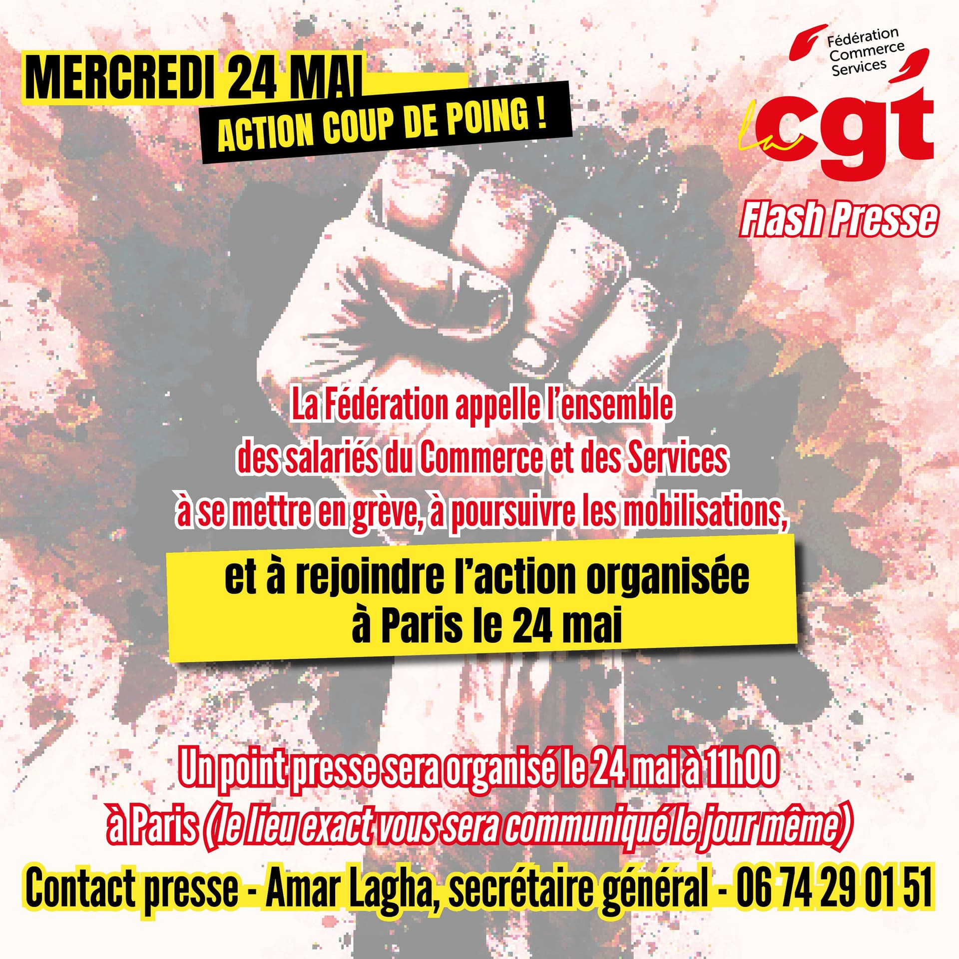 Action coup de poing le 24 mai à Paris