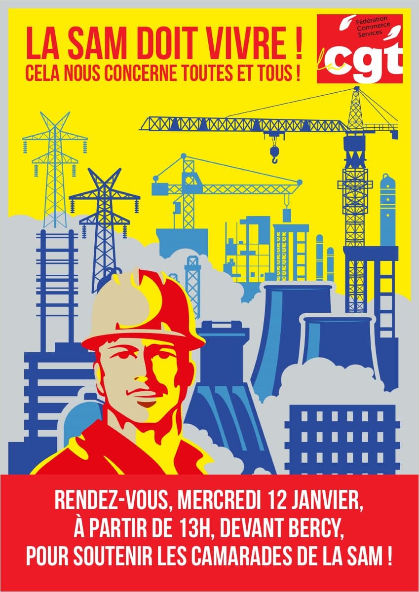 La SAM doit vivre ! Mobilisation le 12 janvier