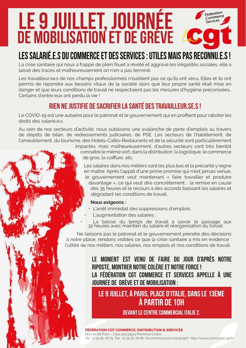 Commerce et services : utiles mais pas reconnu.e.s !