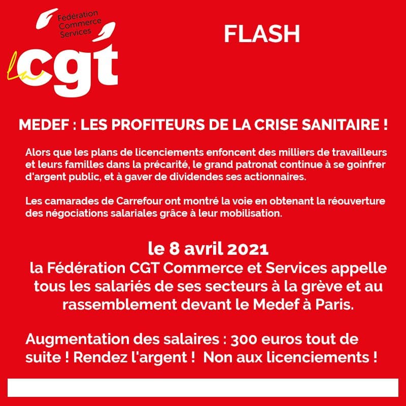 MEDEF : Les profiteurs de la crise sanitaire !