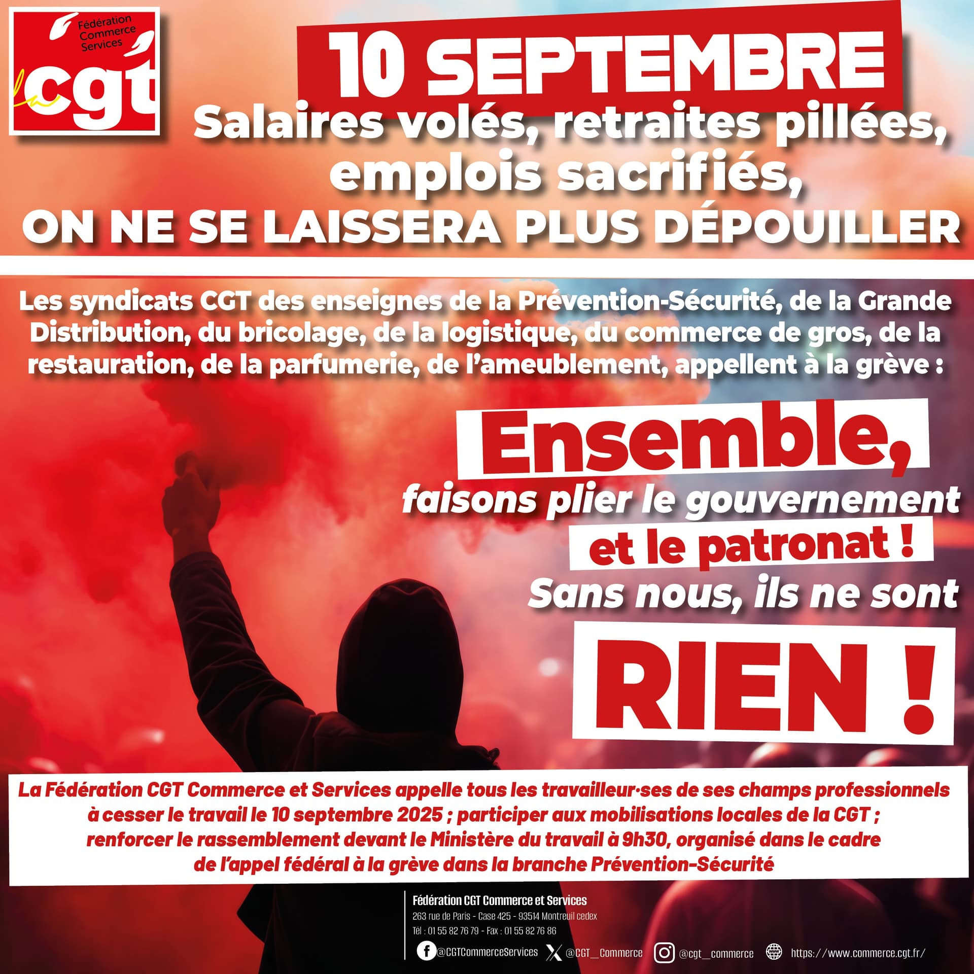 10 septembre : grève interprofessionnelle contre les attaques sociales
