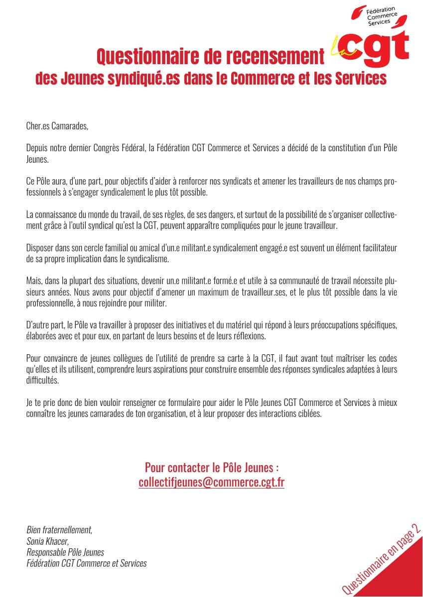 Jeunes, syndiquons-nous ! Le collectif jeunes de la CGT