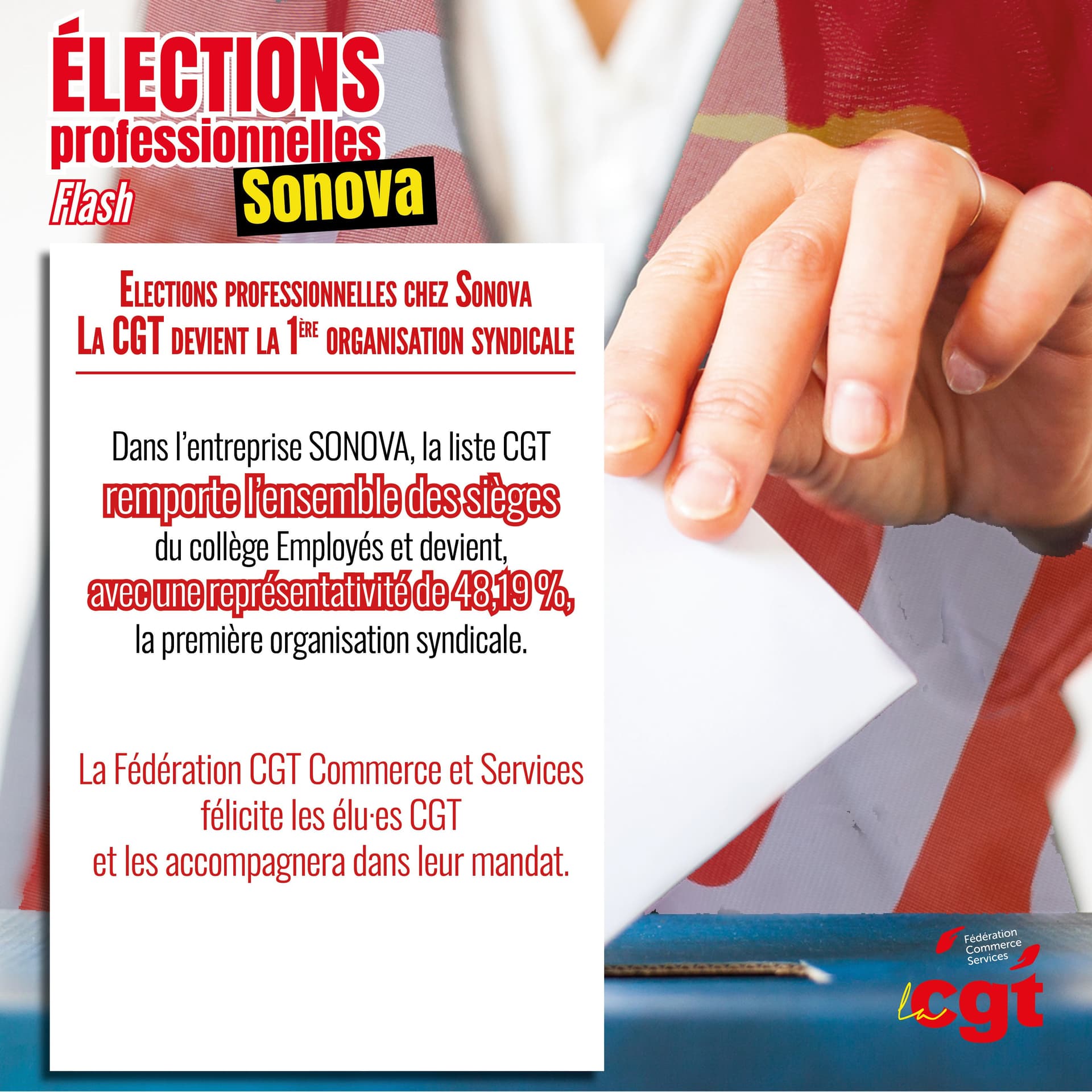 Sonova : la CGT devient la 1ère organisation syndicale