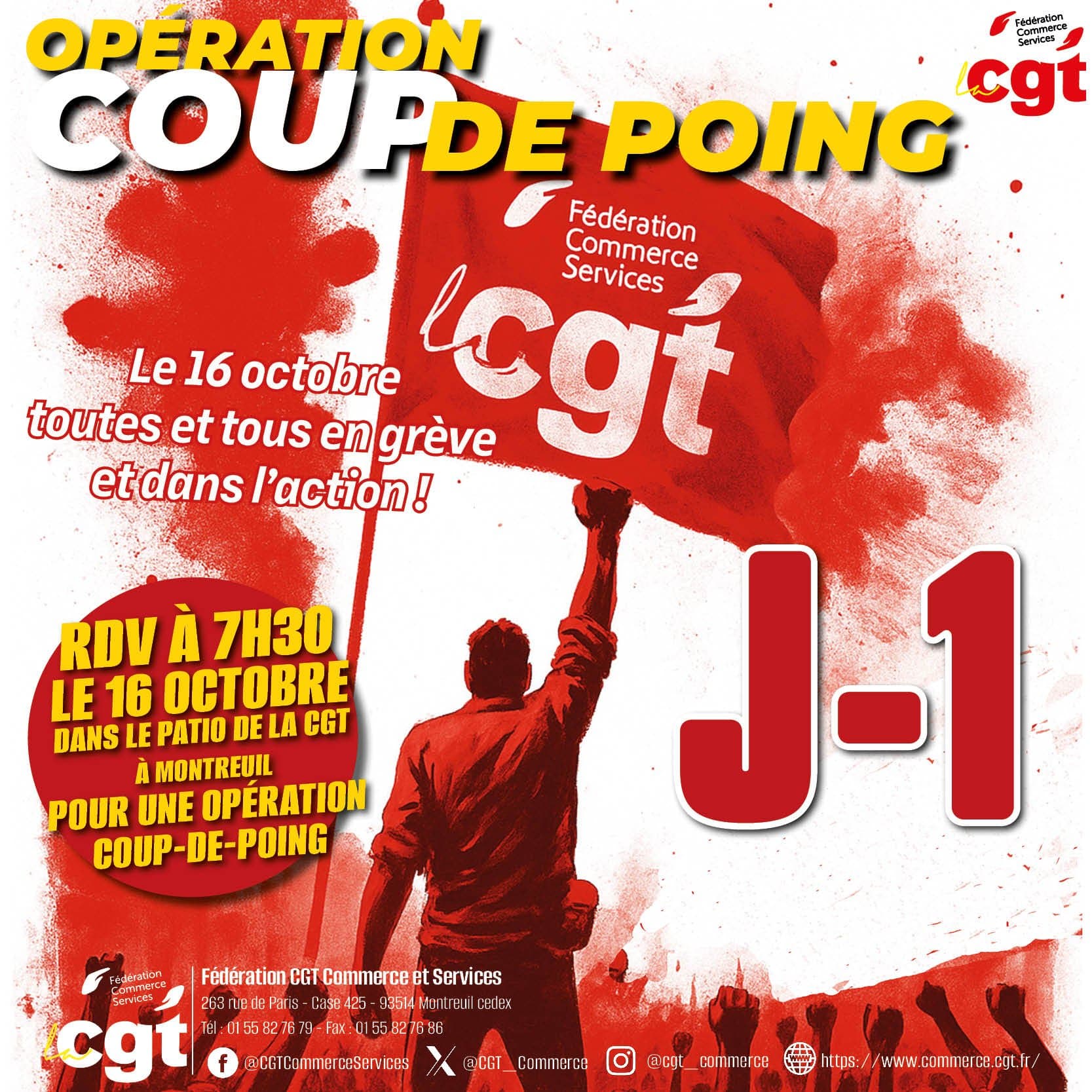 16 octobre : opération coup-de-poing de la CGT Commerce