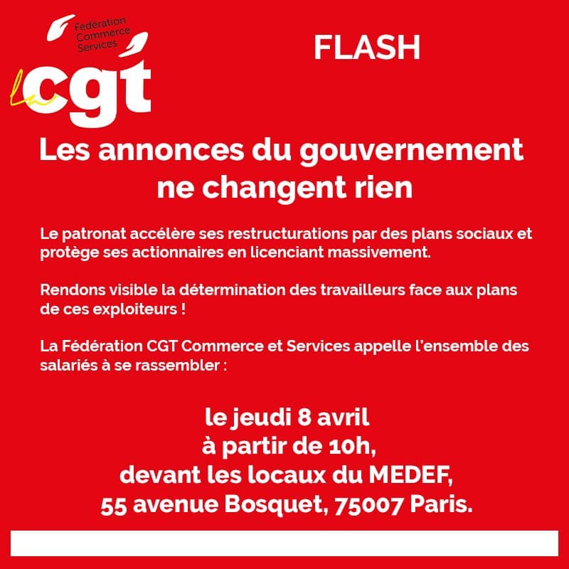 Appel à mobilisation contre les restructurations patronales