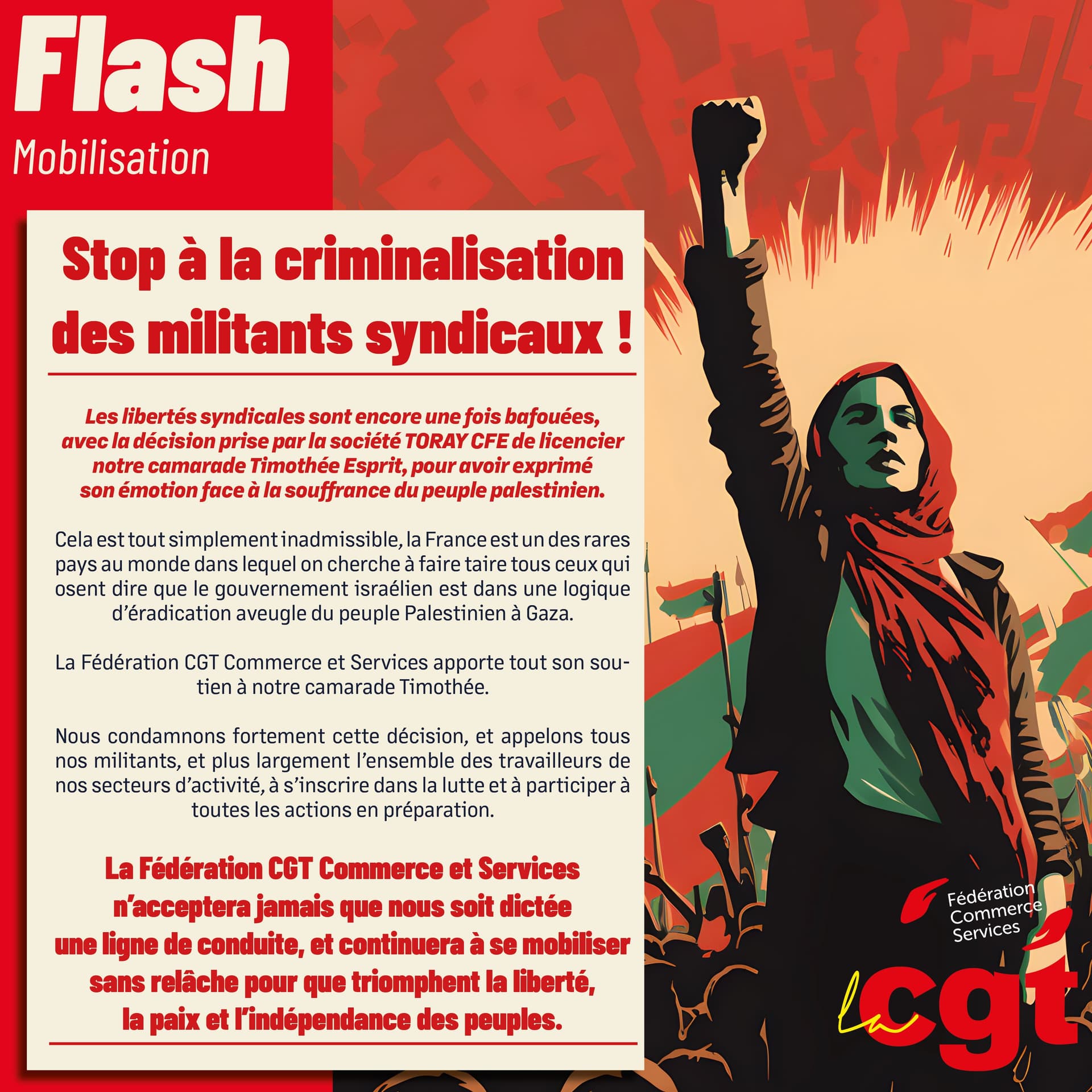 Stop à la criminalisation des militants syndicaux !
