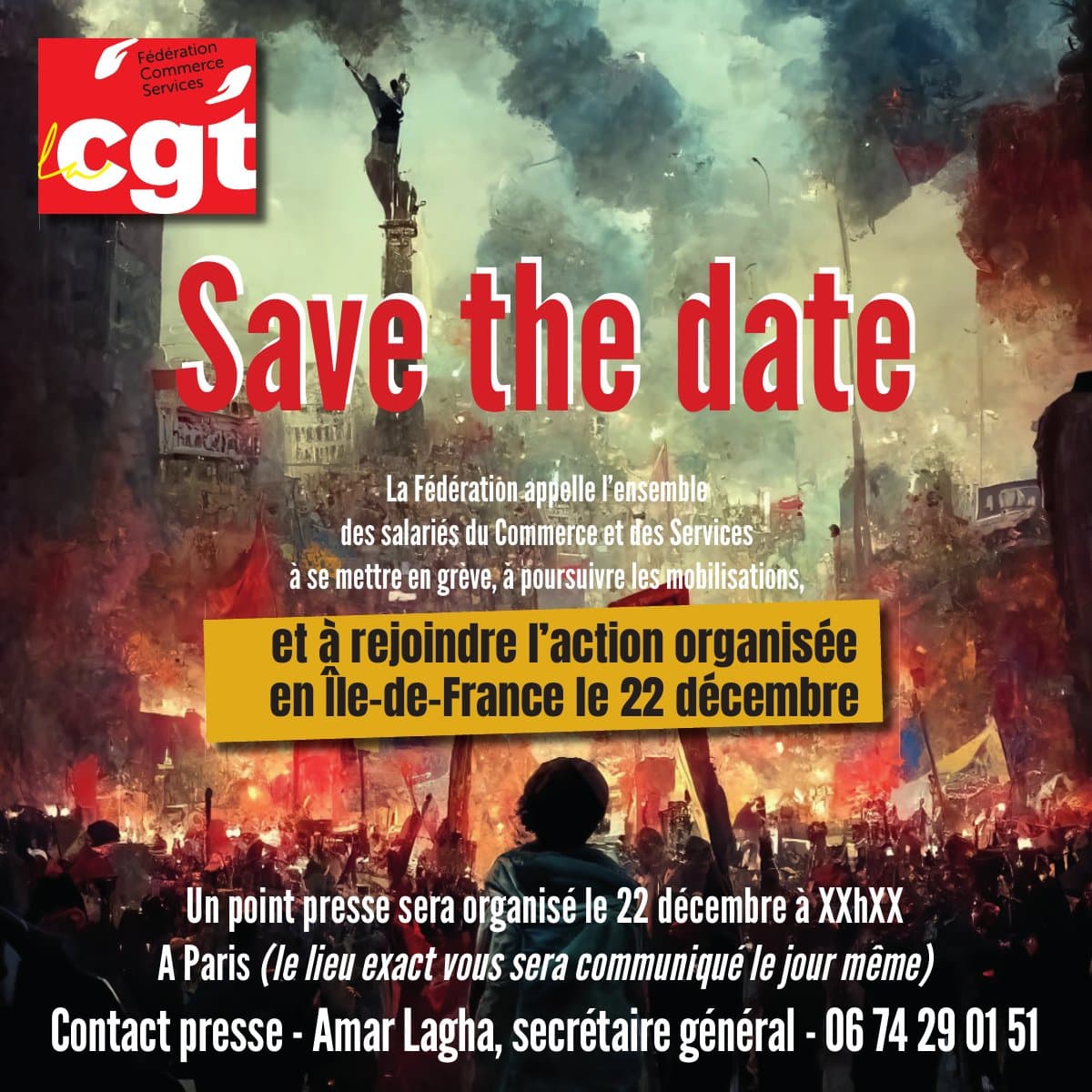 Mobilisation le 22 décembre en Île-de-France
