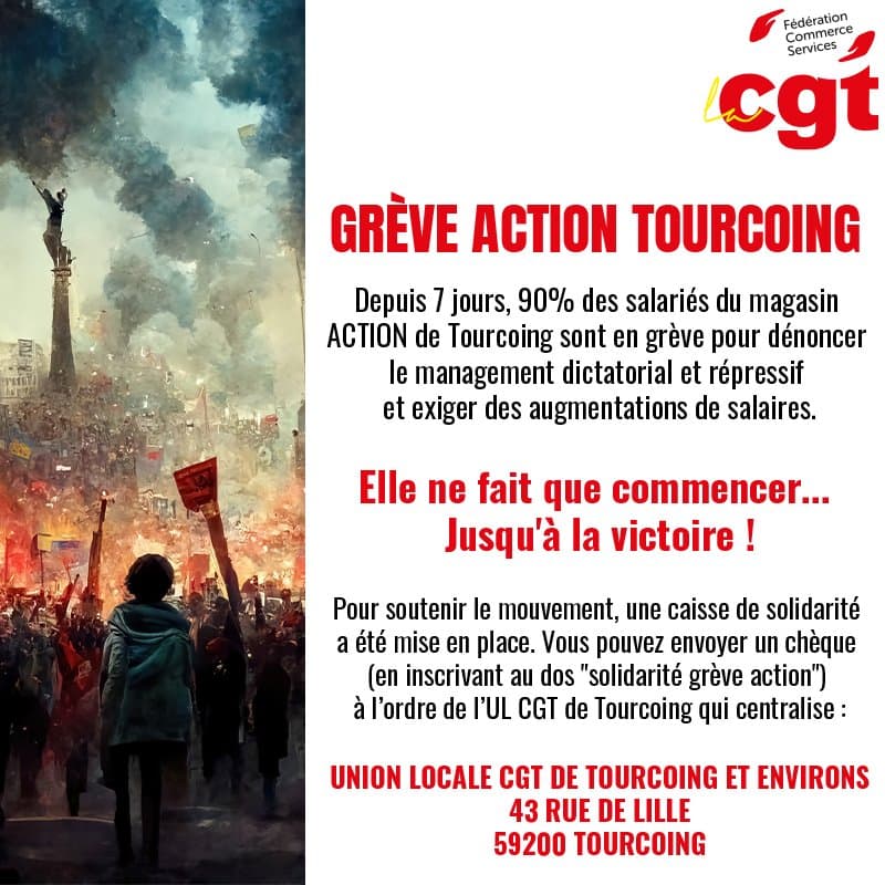 Grève à Action Tourcoing : 90% des salariés mobilisés