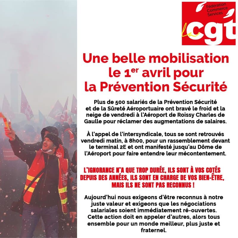 Victoire à Roissy : 500 agents de la Prévention Sécurité mobilisés