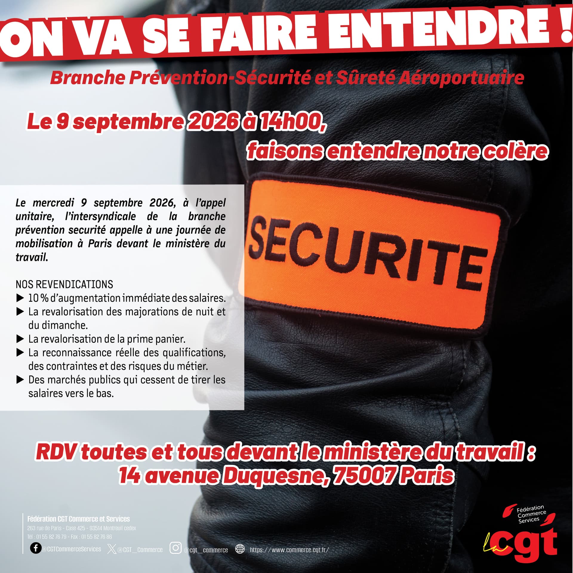 PRÉVENTION-SÉCURITÉ : ON VA SE FAIRE ENTENDRE !