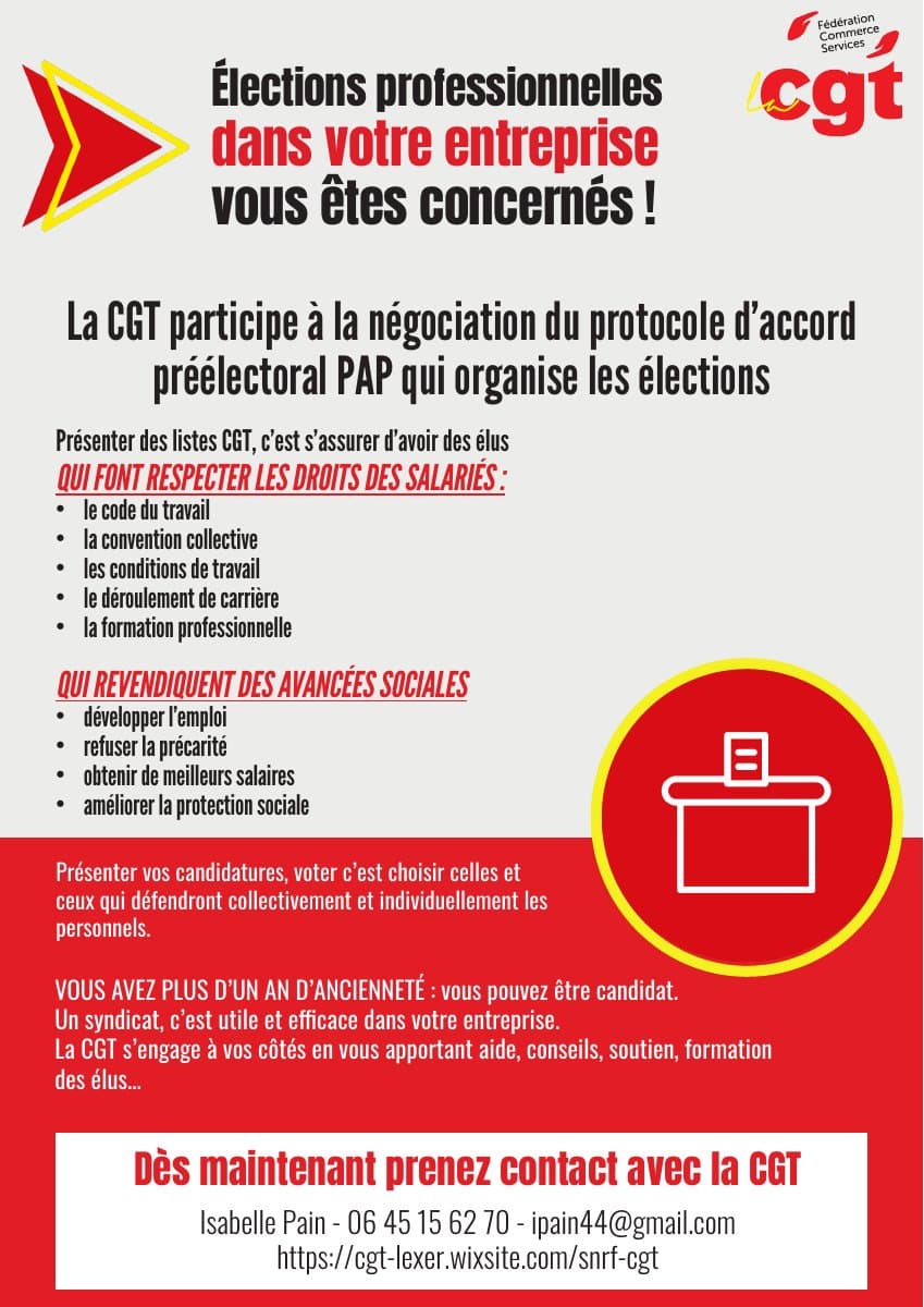 Élections pro : votez pour défendre vos droits !