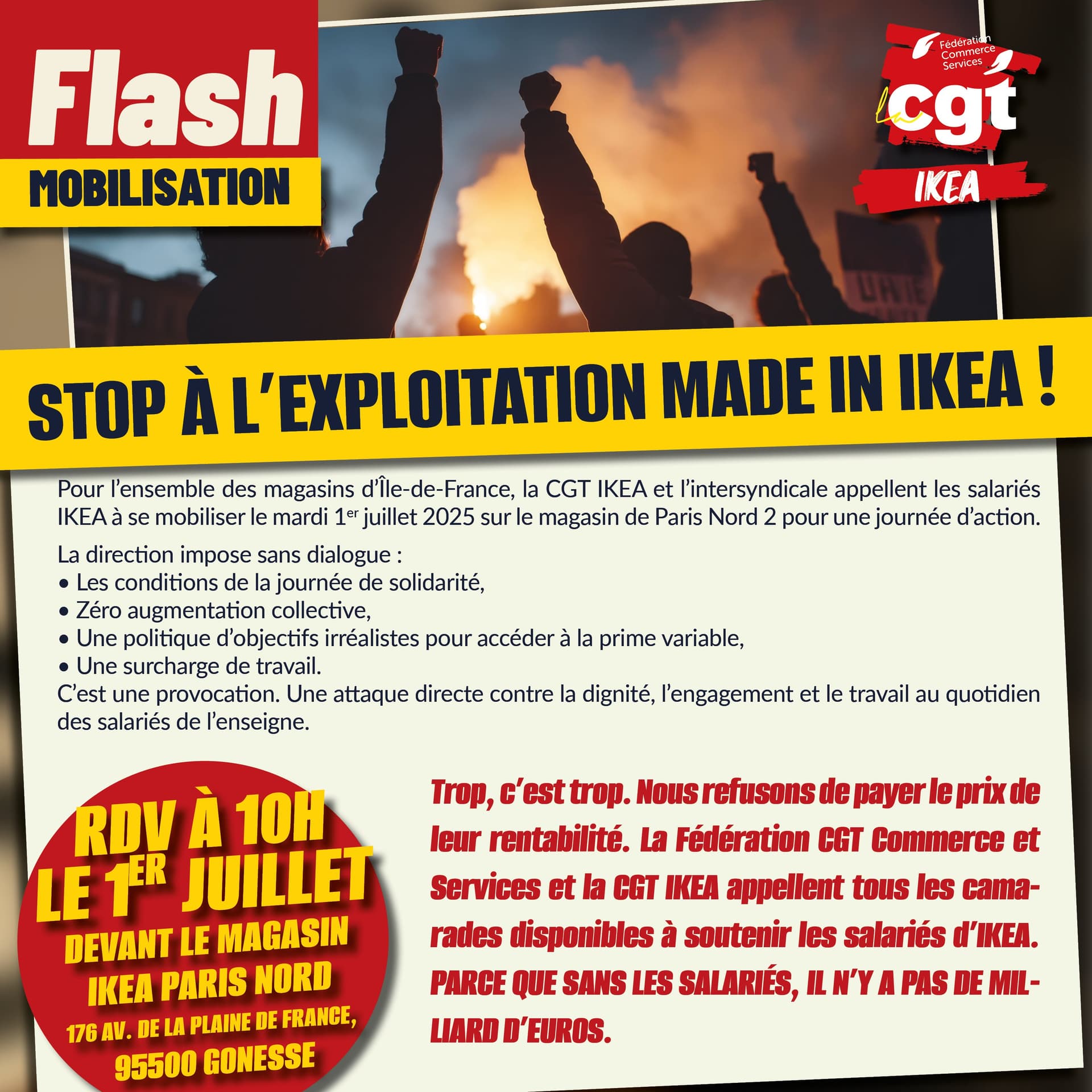 Stop à l'exploitation made in IKEA !