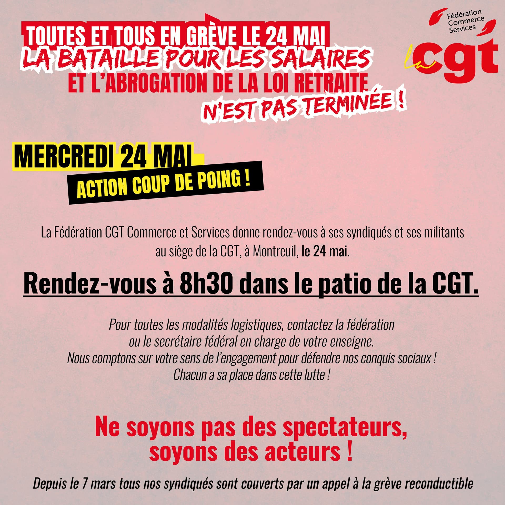 Grève le 24 mai : la CGT mobilise pour les salaires