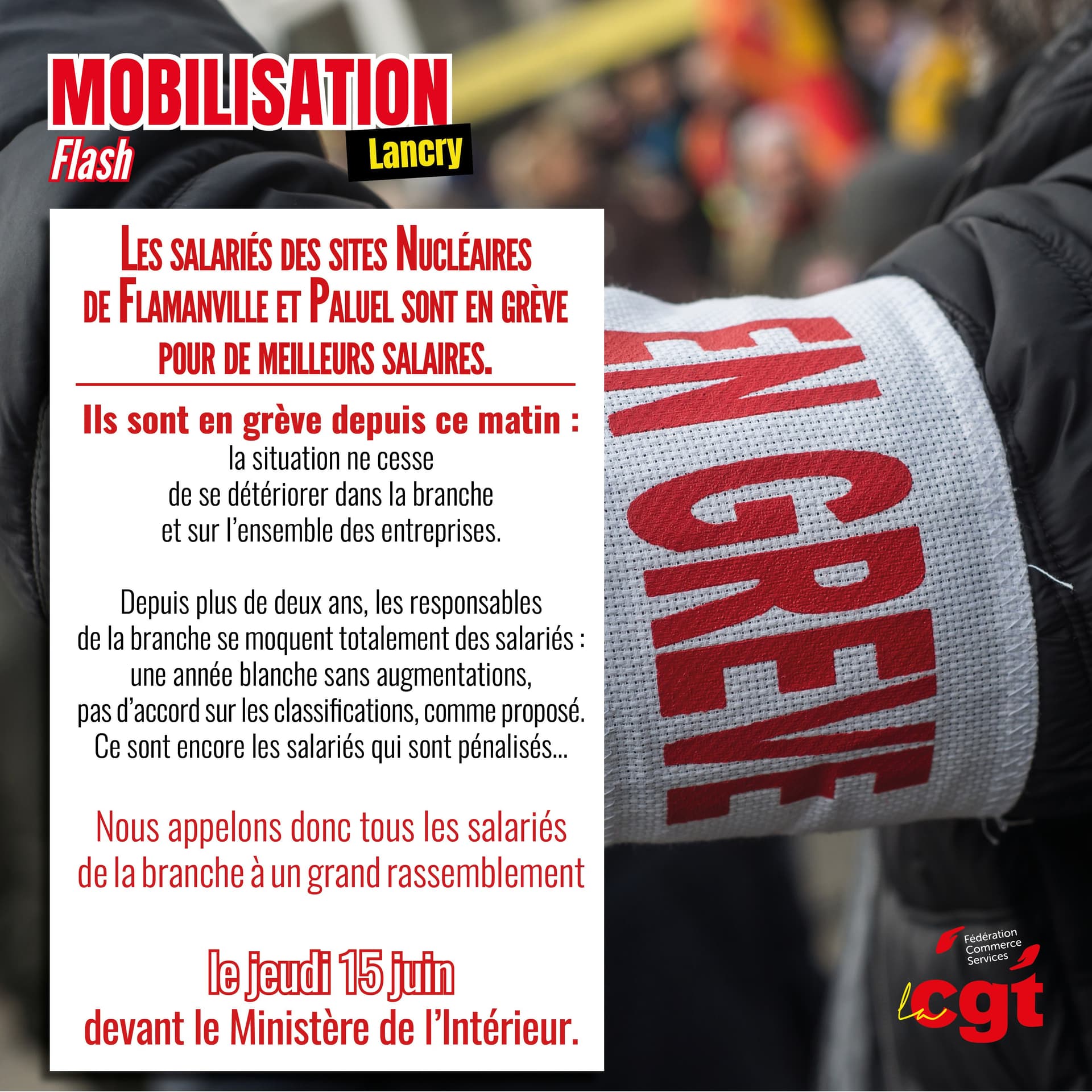 Grève chez Lancry : les salariés des sites nucléaires mobilisés