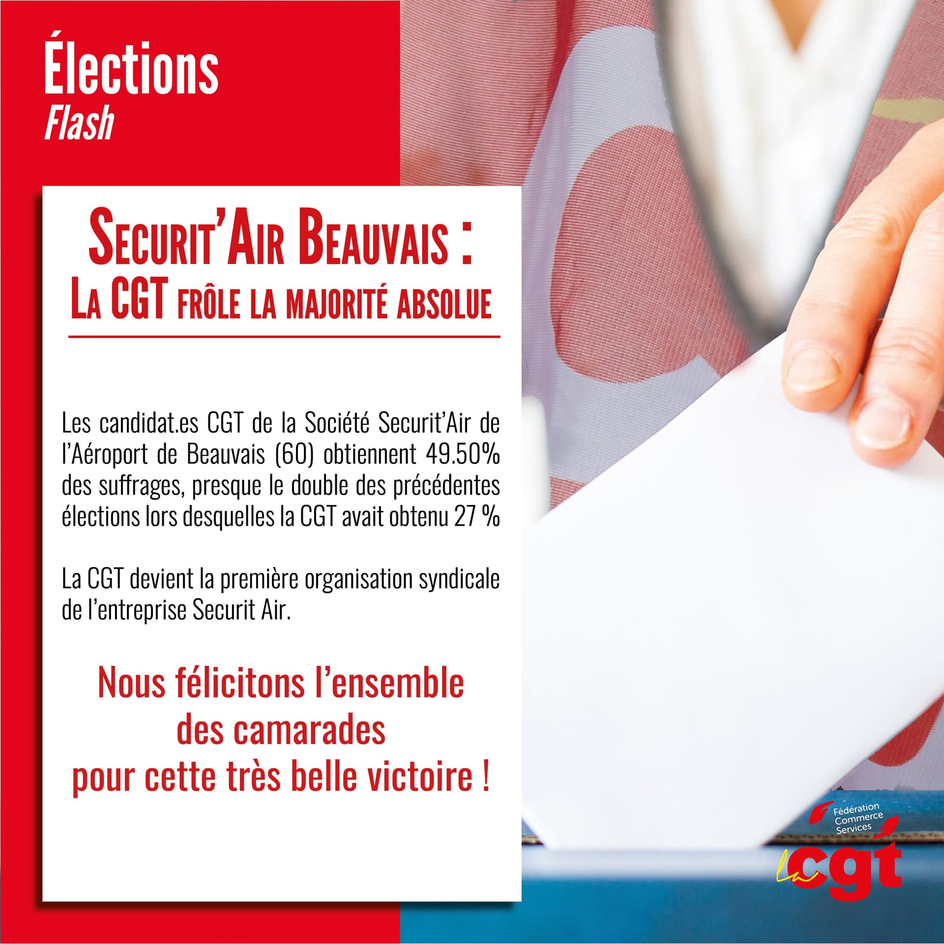 Securit'Air Beauvais : la CGT remporte une victoire électorale