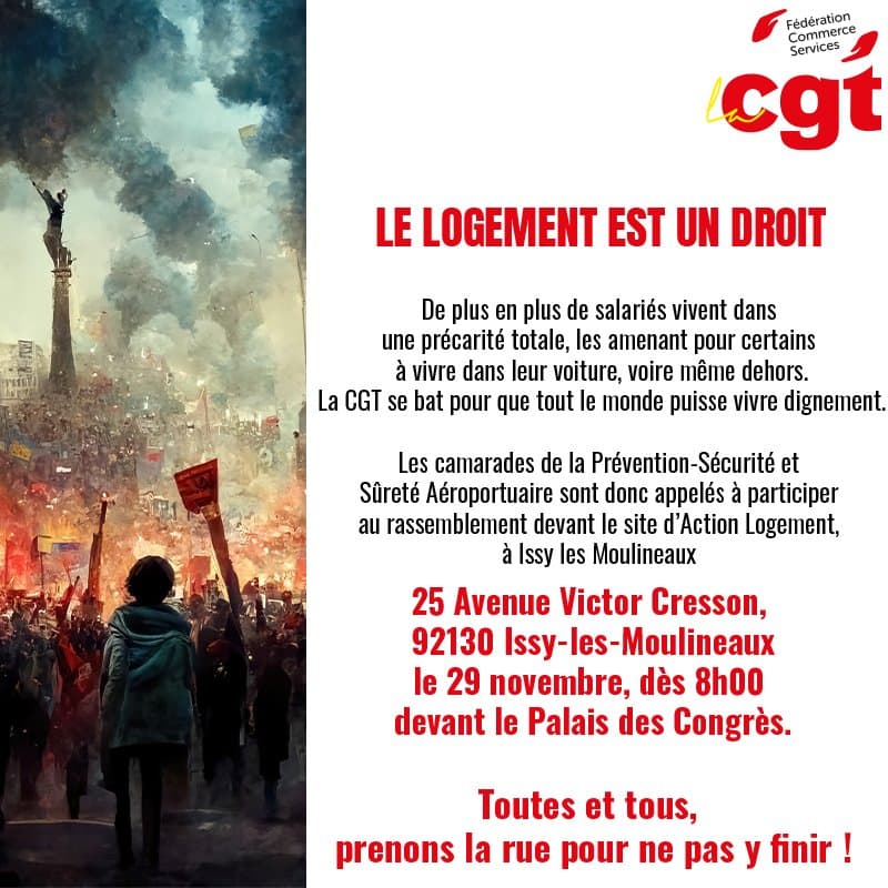 Le logement est un droit : mobilisation le 29 novembre