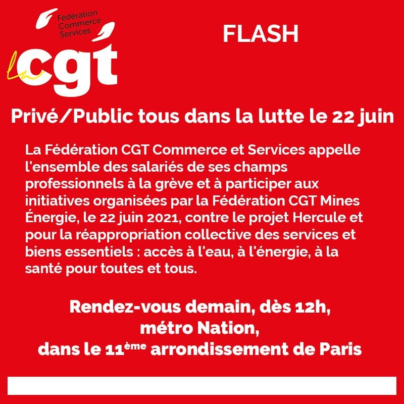 Privé/Public : grève interprofessionnelle le 22 juin