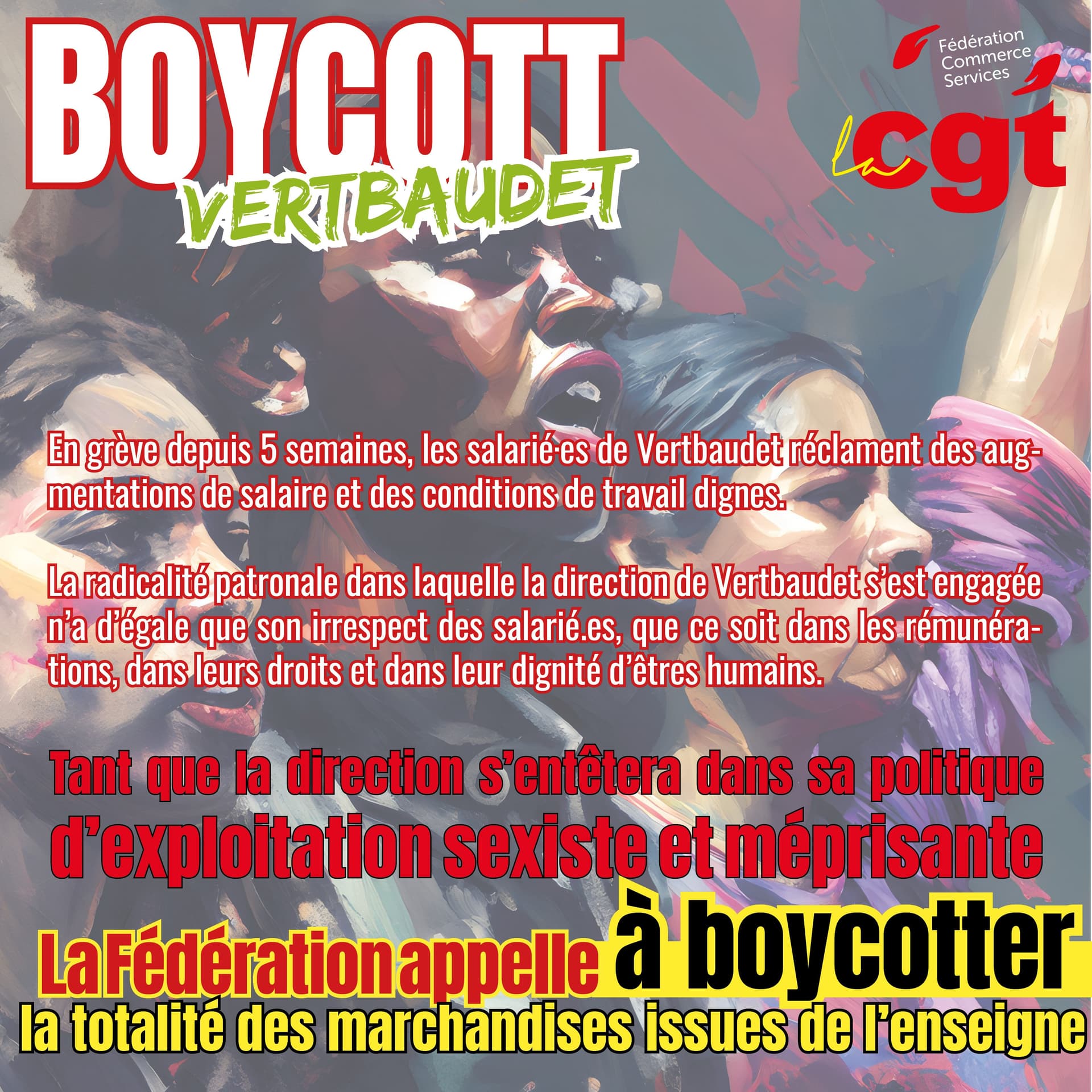 Boycott Vertbaudet : la CGT appelle à l'action