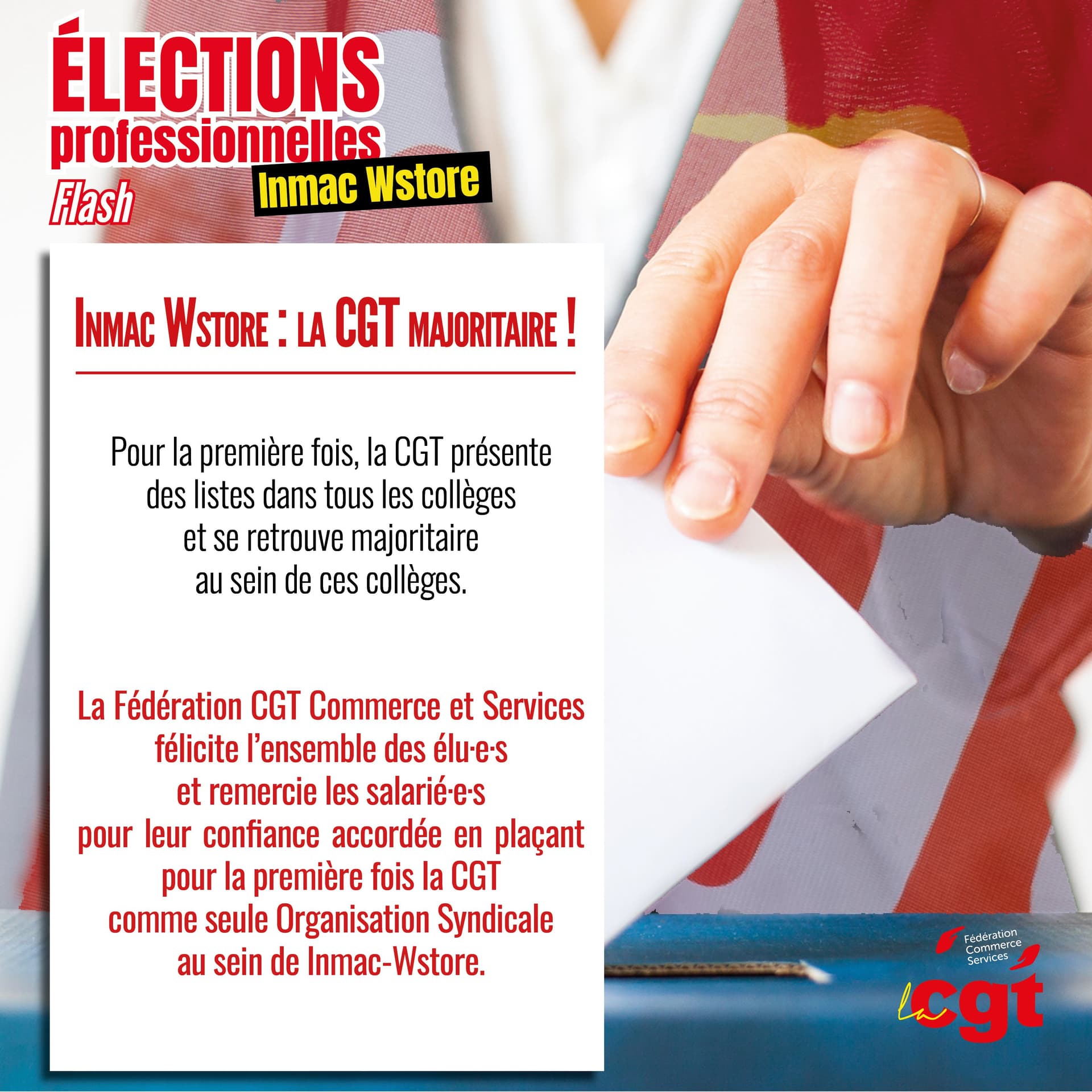 Élections Inmac Wstore : la CGT devient majoritaire