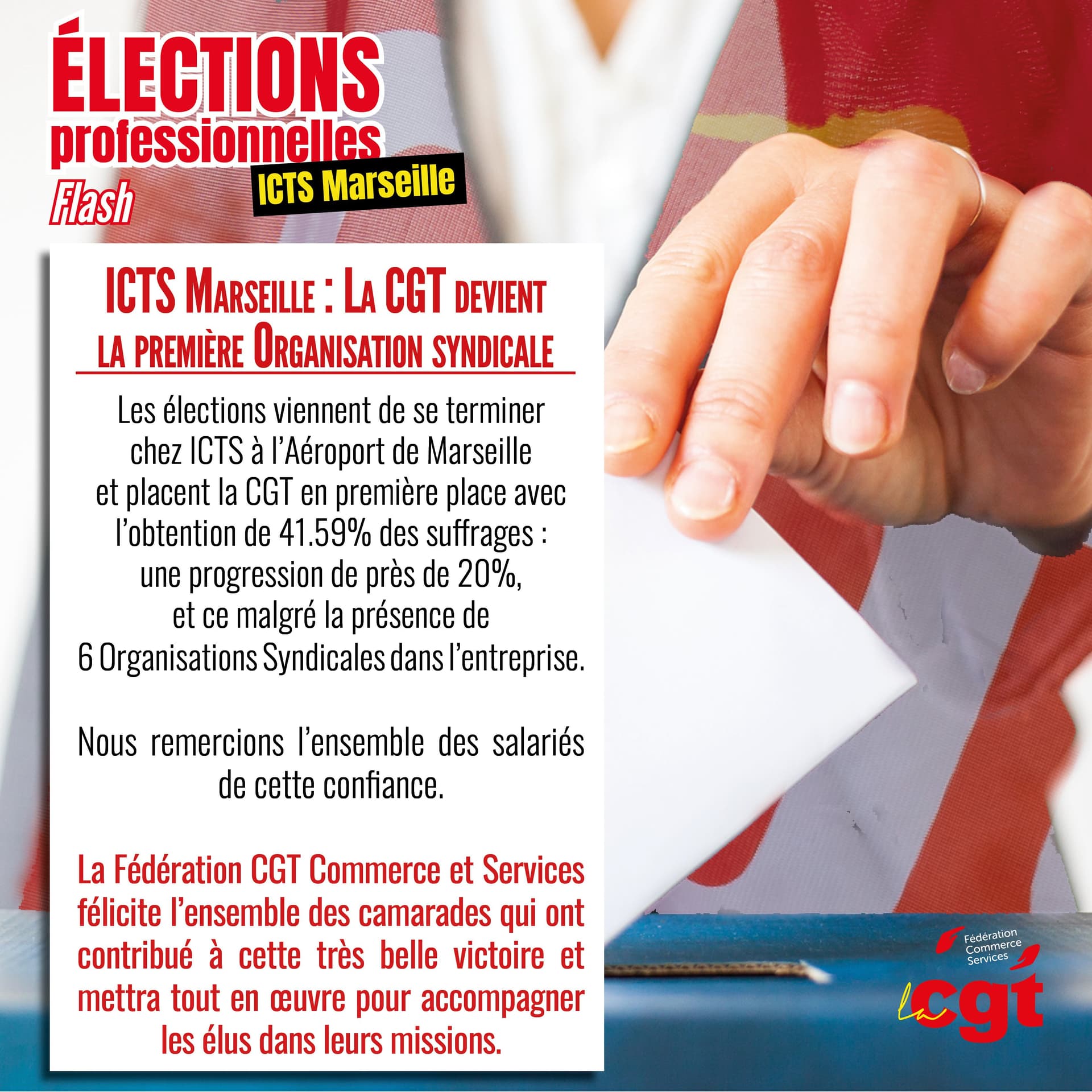 ICTS Marseille : la CGT devient la première organisation syndicale