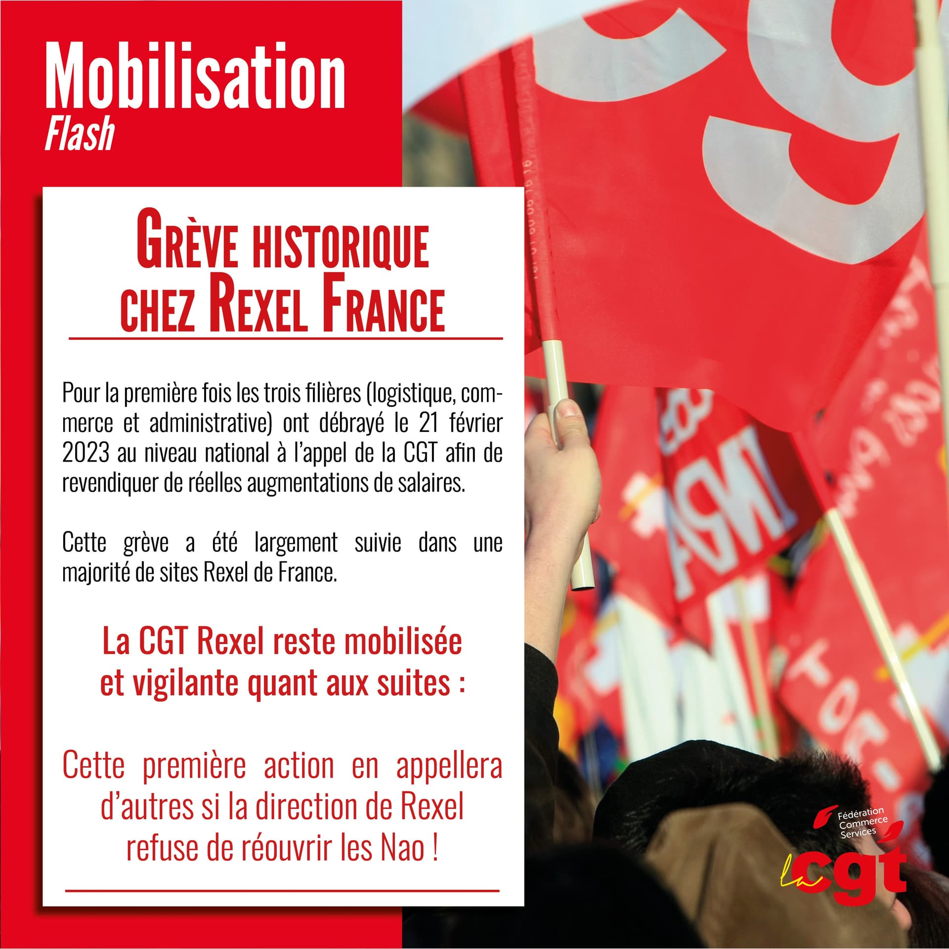 Grève historique chez Rexel France le 21 février 2023