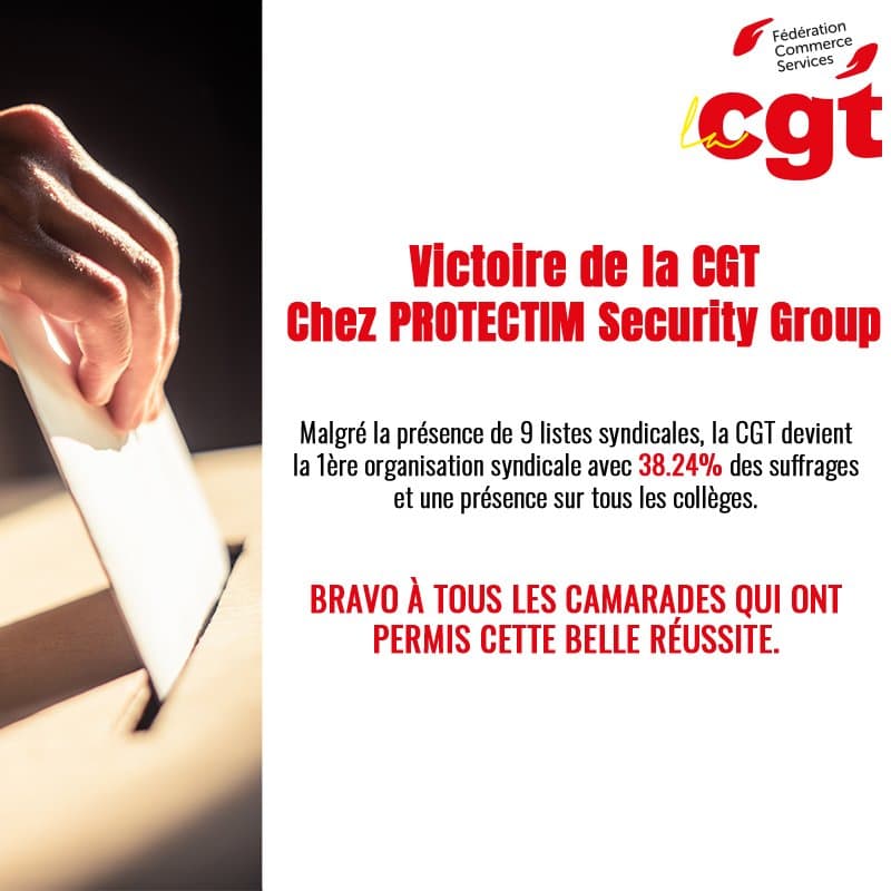 Victoire de la CGT chez Protectim Security Group