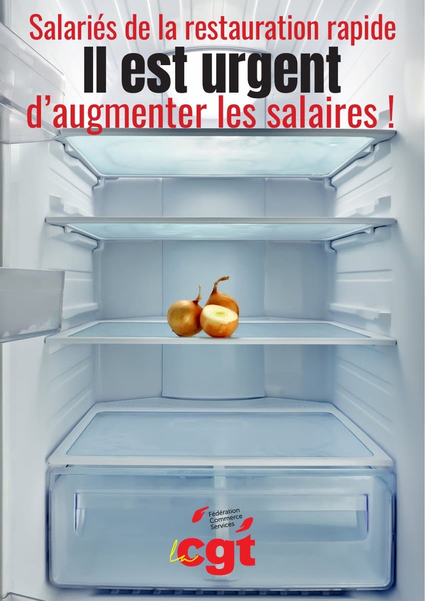 Restauration rapide : il est urgent d'augmenter les salaires !
