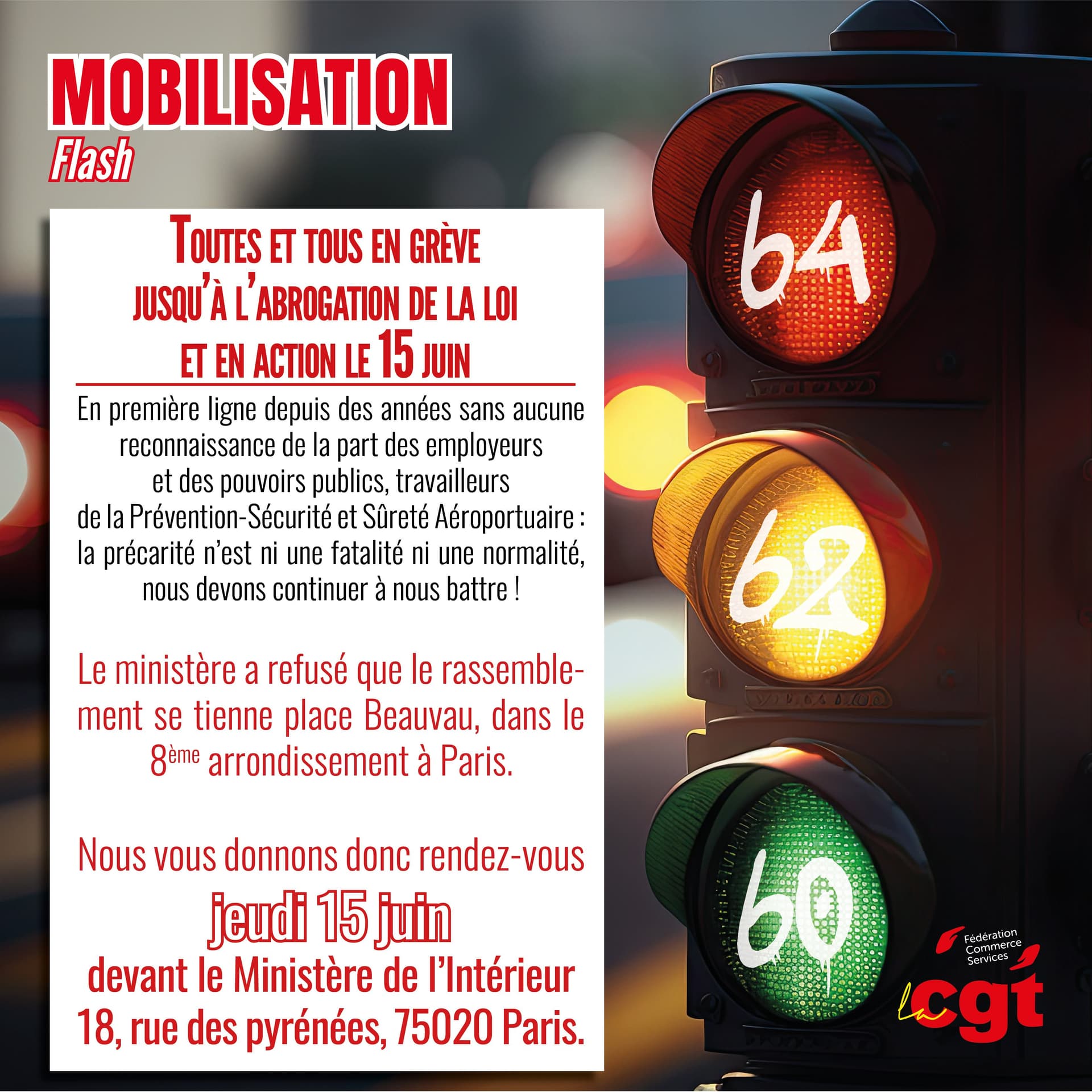 Mobilisation le 15 juin contre l'abrogation de la loi