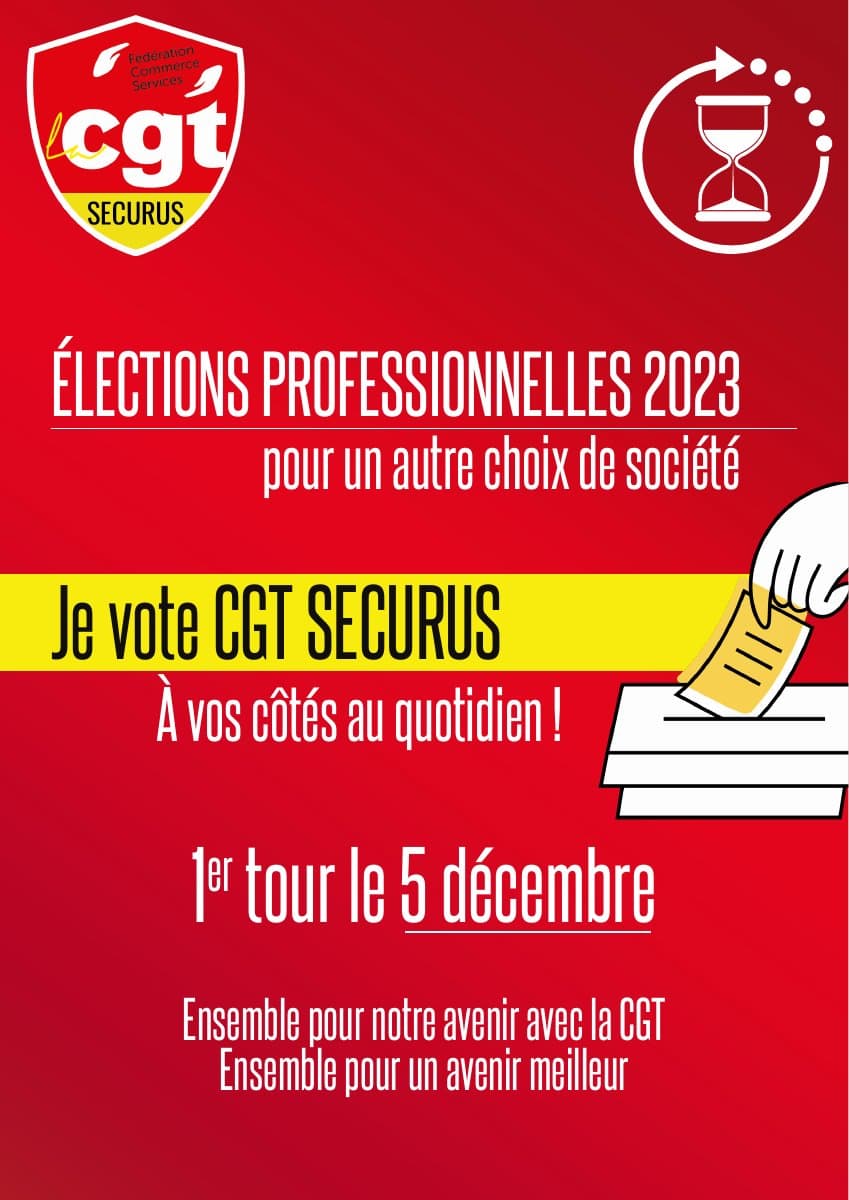 Élections professionnelles 2023 : votez CGT pour un autre choix