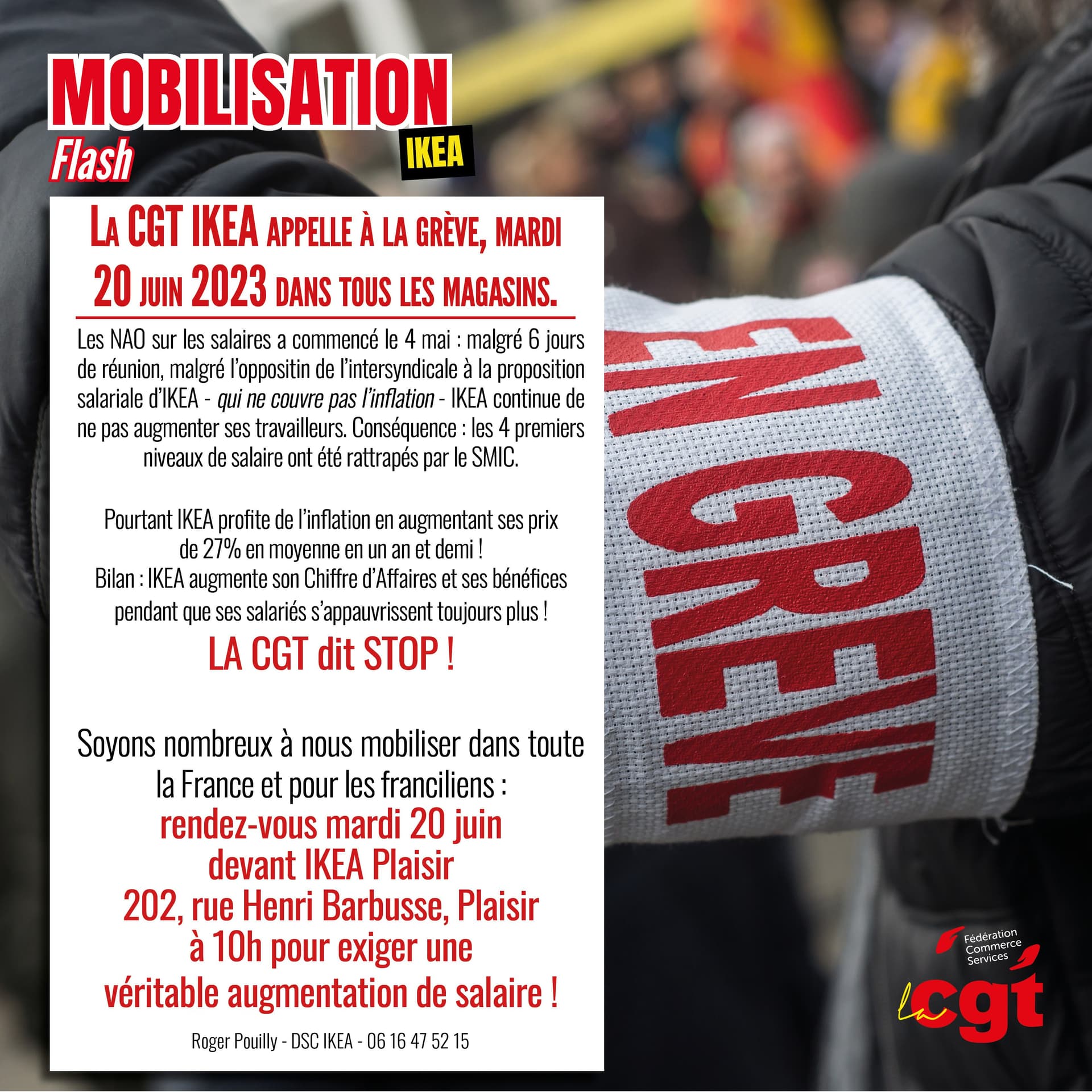 La CGT appelle à la grève chez IKEA le 20 juin 2023
