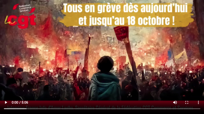 Toutes et tous en grève dès aujourd’hui, 13 octobre, et jusqu’au 18 !
