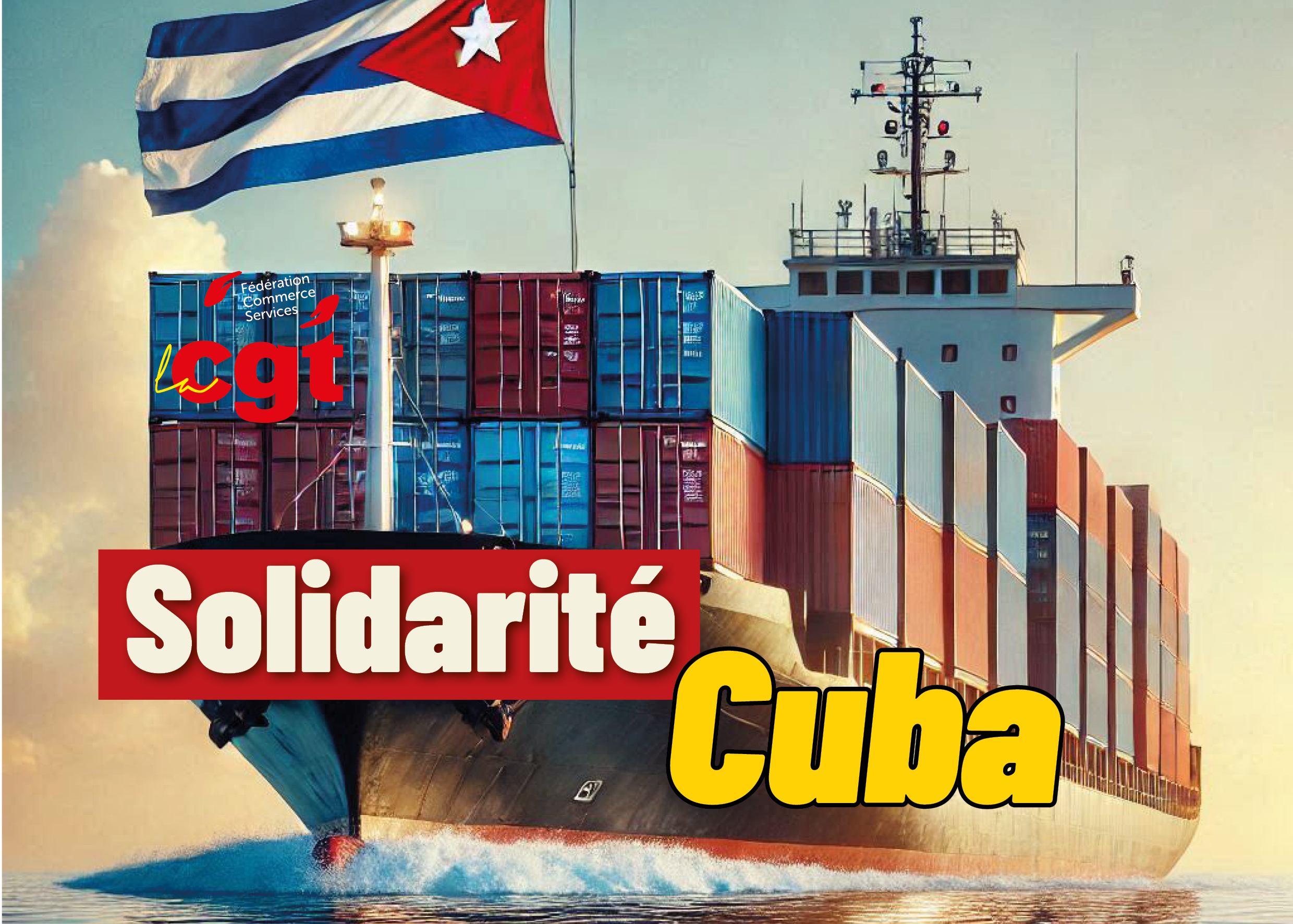 📣 Solidarité avec Cuba : Rassemblement pour le départ du conteneur solidaire 🚛✊