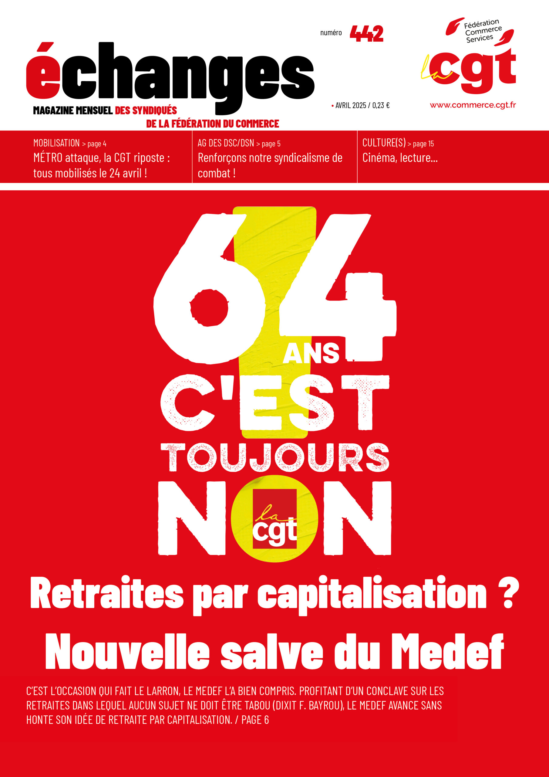 ÉCHANGES 442 – Avril 2025